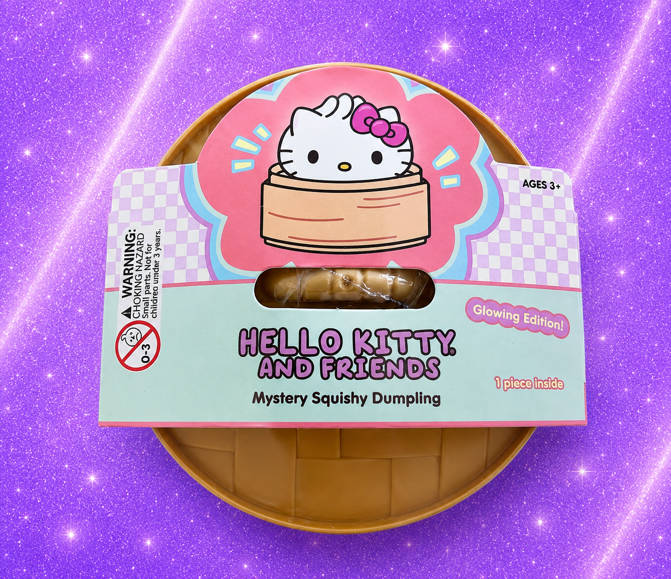 Hello Kitty And Friends Mystery Squishy Dumpling - Glowing Edition