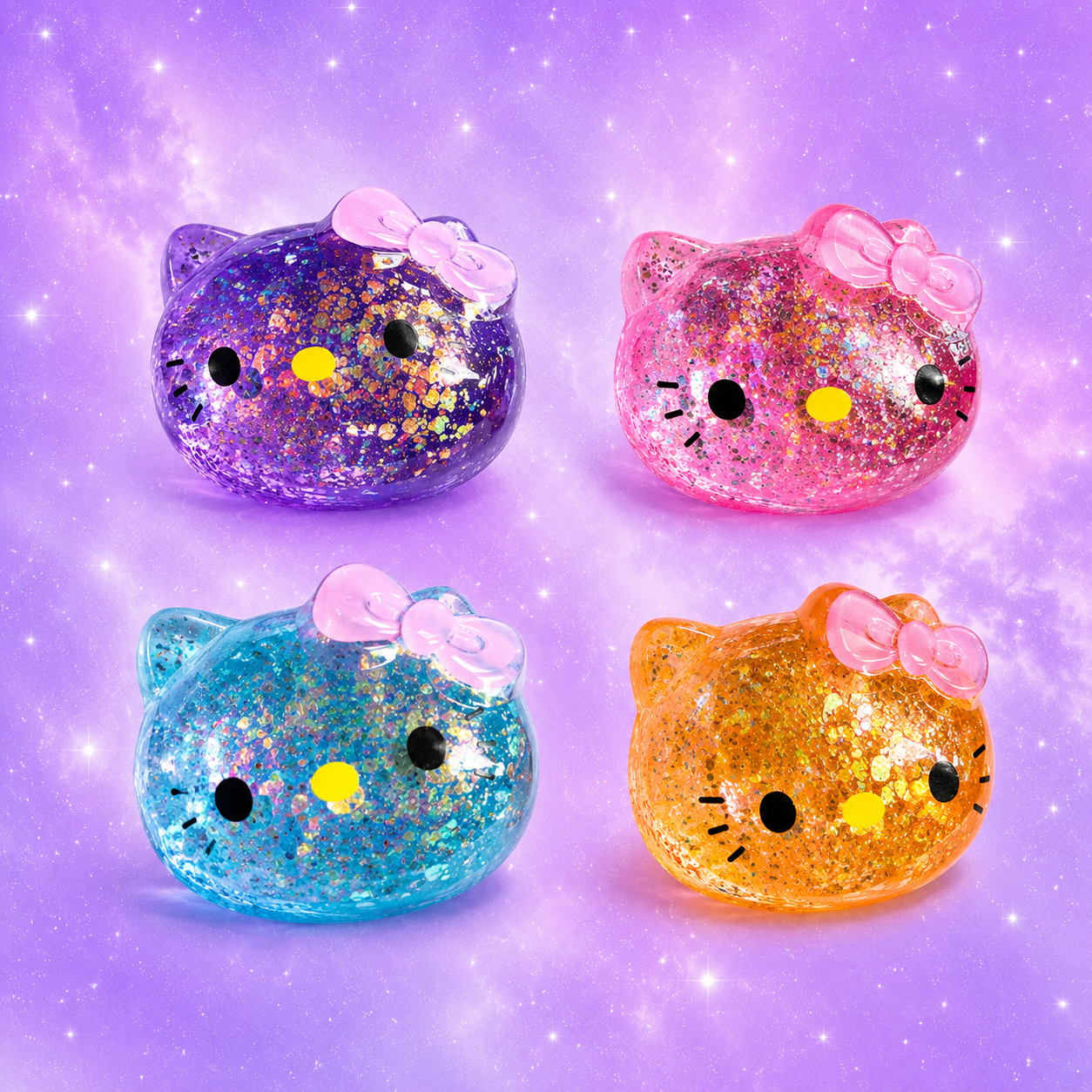 Kitty Glitter Squishy