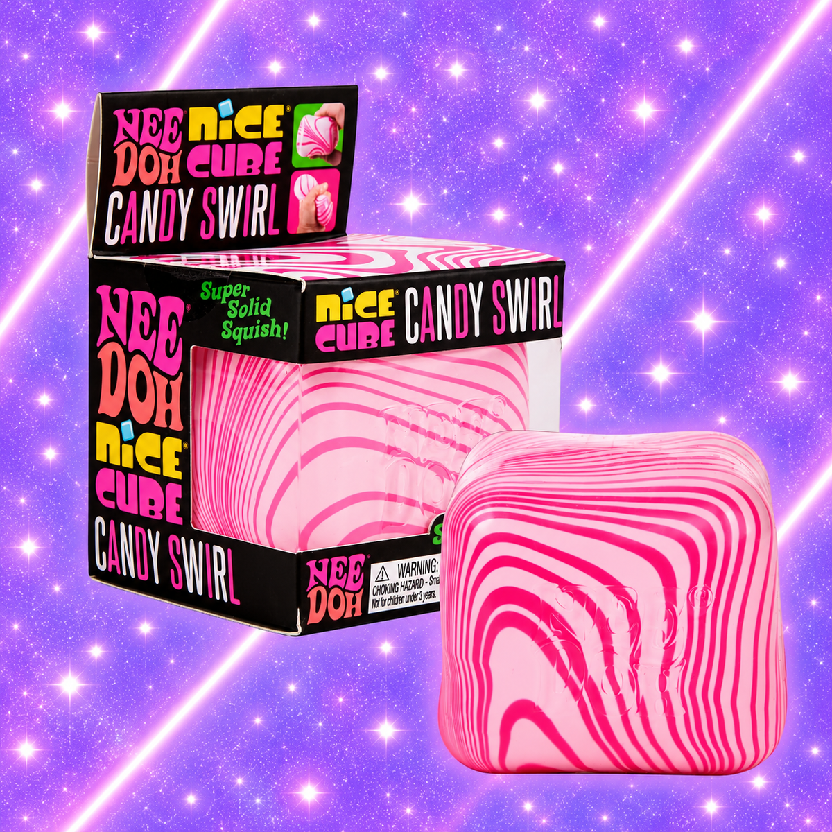 Original NeeDoh Nice Cube Candy Swirl