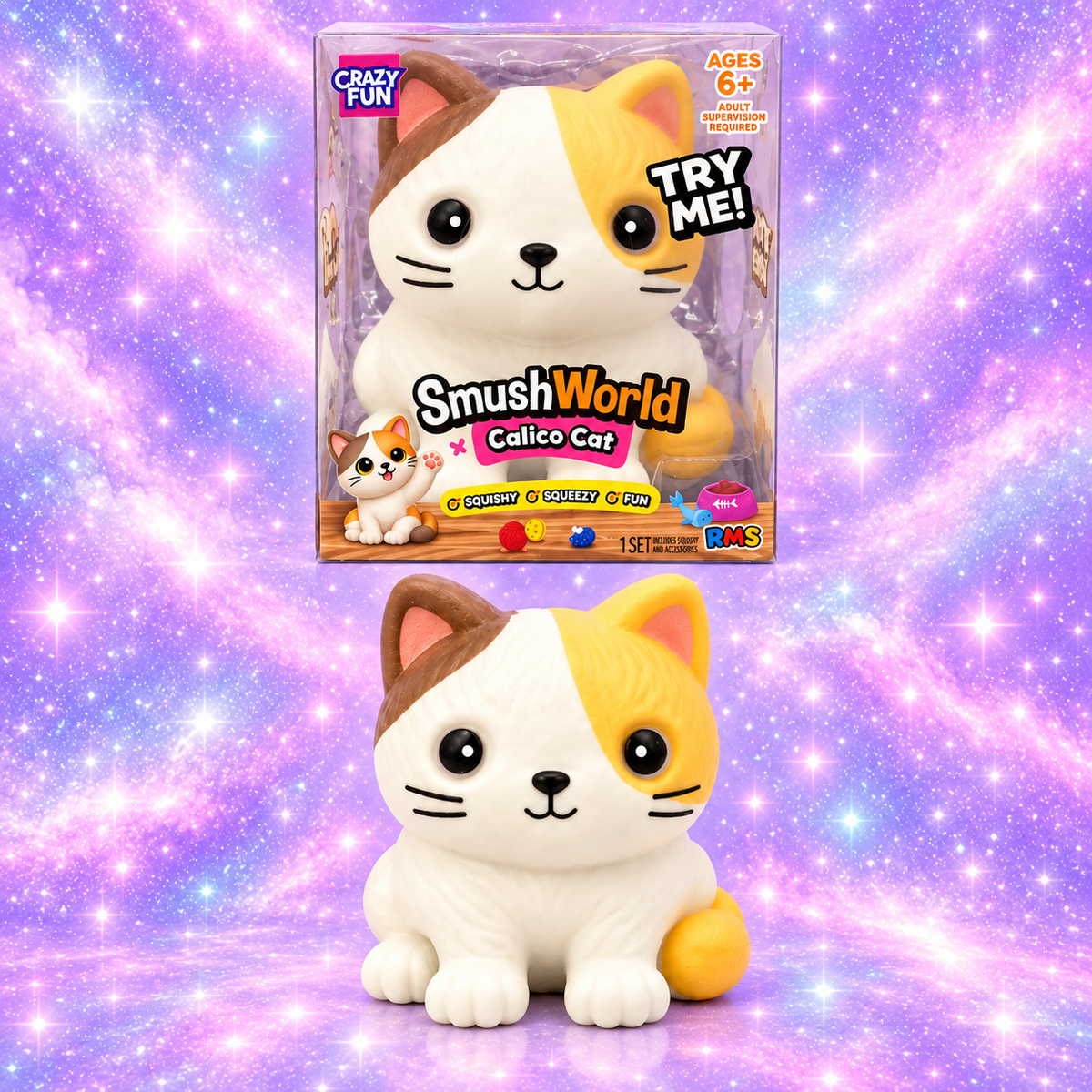 Jumbo Calico Cat Squishy